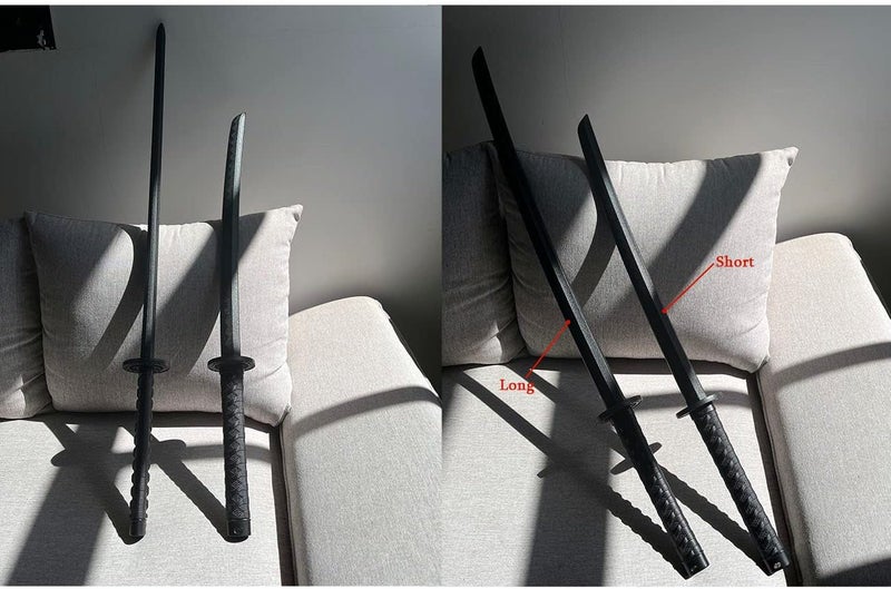 Sword fort سيف بلاستيكي من البولي بروبيلين عالي المتانة، سيف تدريب فنون القتال مع شفرة سميكة مطورة، كاتانا إيدو مع غمد، مناسب للممارسة والأداء والتدريب - Image 5